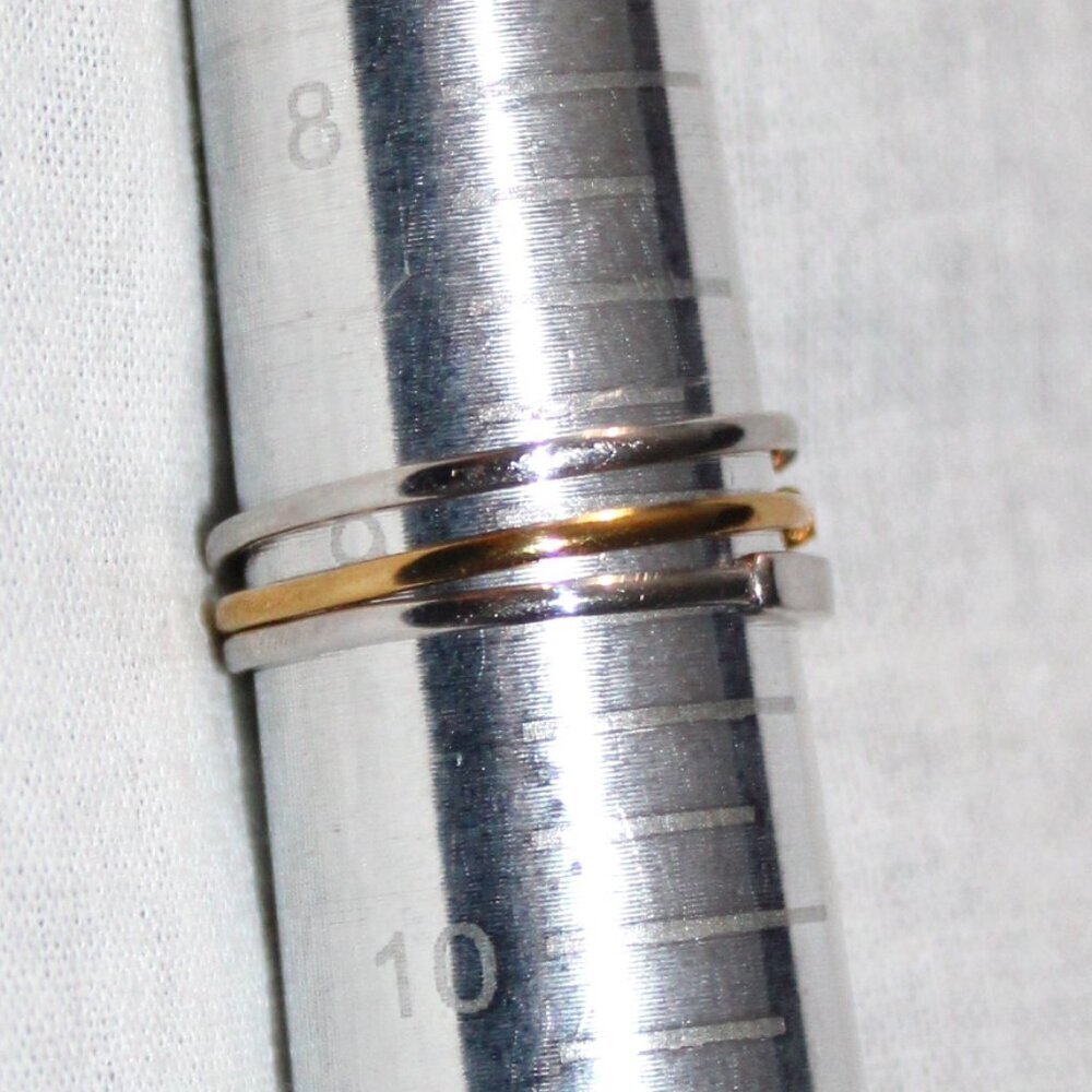 Sterling Silver Minimalist Stackable XO Breathe & Hugs Ring Bundle - Picture 3 of 3